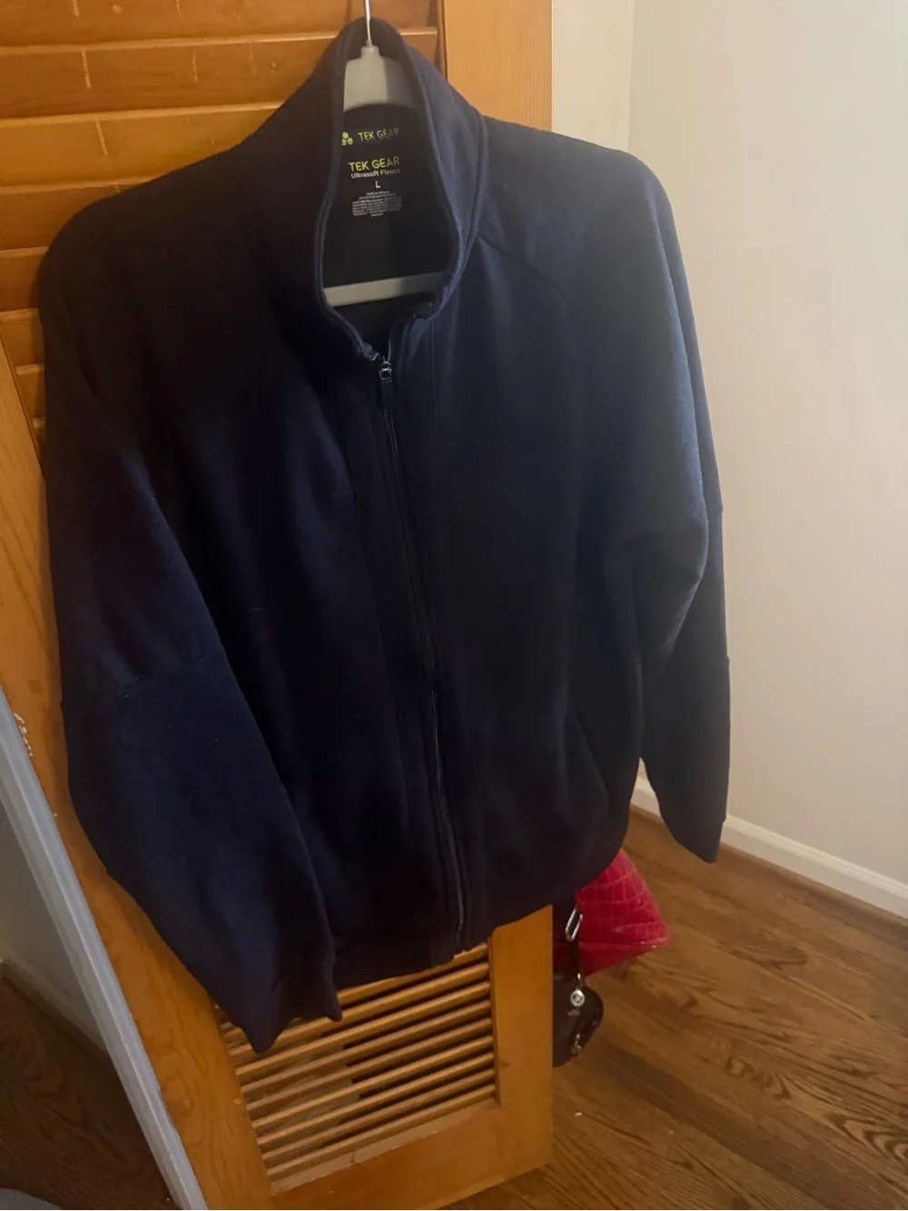 tek gear Men's black full-Zip Fleece Jacket